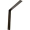 Ekena Millwork Hamilton Steel Bracket, Antiqued Brass 2"W x 16"D x 16"H BKTM02X16X16HAABS - alternate 1